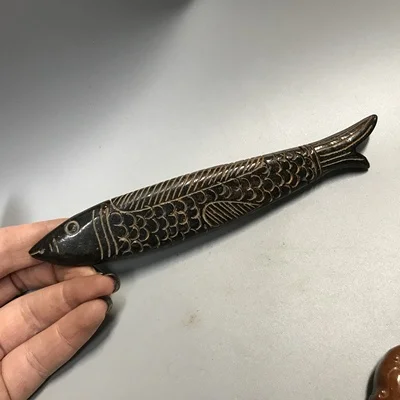 

Antique jade jade God fish decorative pendant