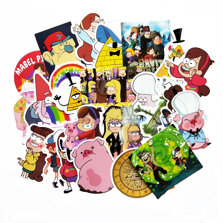 26 шт. ПВХ забавные аниме гравитационные падения водонепроницаемый автомобильный