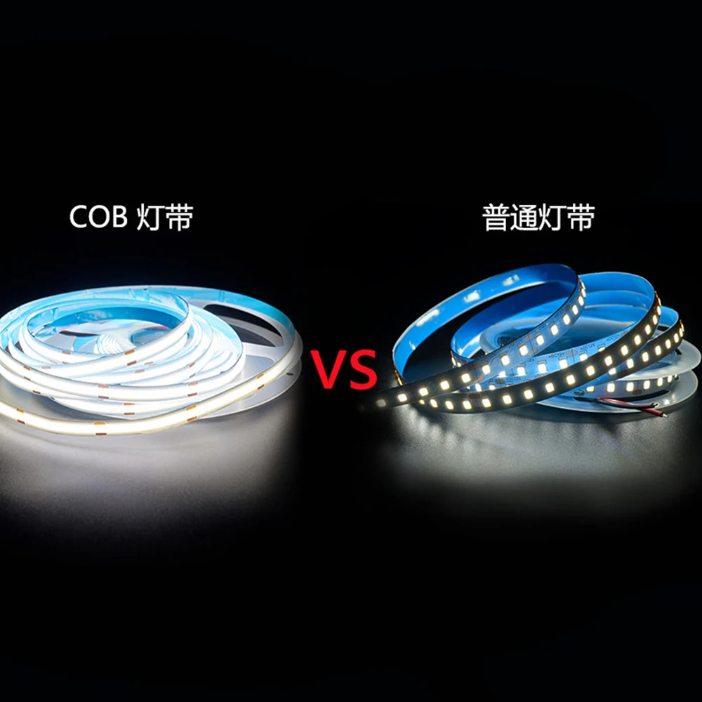5m 320 384 528 LEDs Flexible COB High Density FOB Strip DC12V 24V RA90 2700K 3200K 4000K 4500K LED Tape | Лампы и освещение