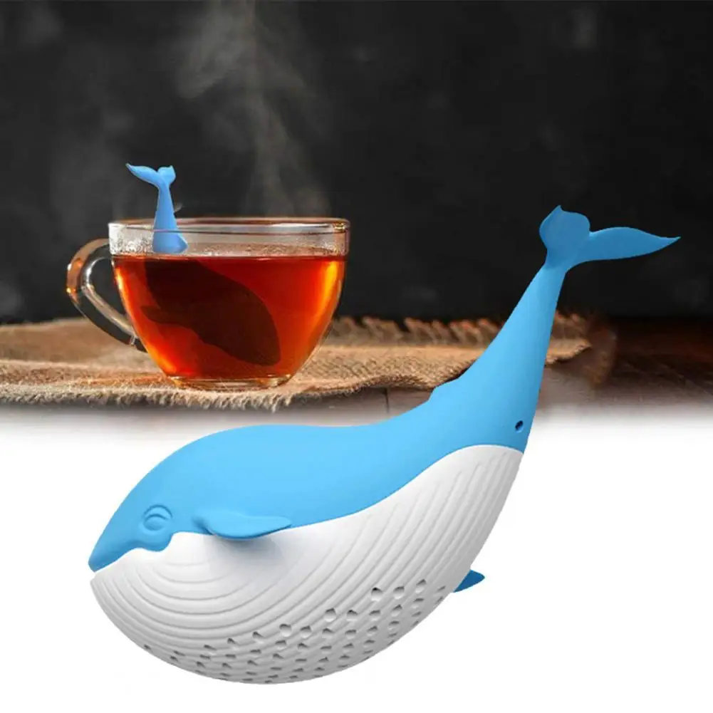 

Lovely Whale Tea Infuser Adorable Coffee Filter Portable Long Lasting Whale Tea Infuser Animal Shaped Tea Filter for Home