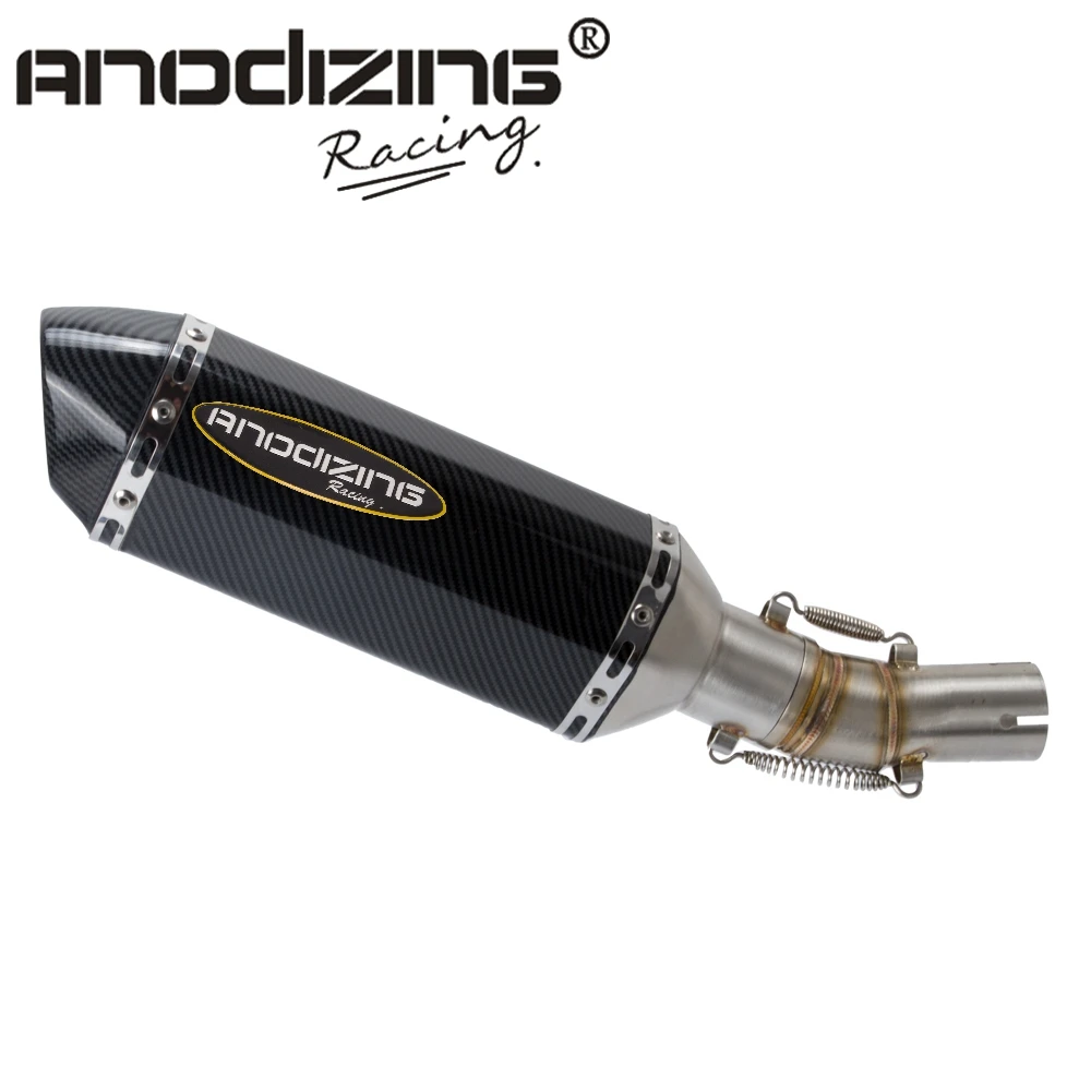 

Выхлопная система для мотоцикла, средний глушитель для трубы, слипон для Kawasaki Ninja 650 ER6N ER6F 2009-2016, слипон с выхлопом