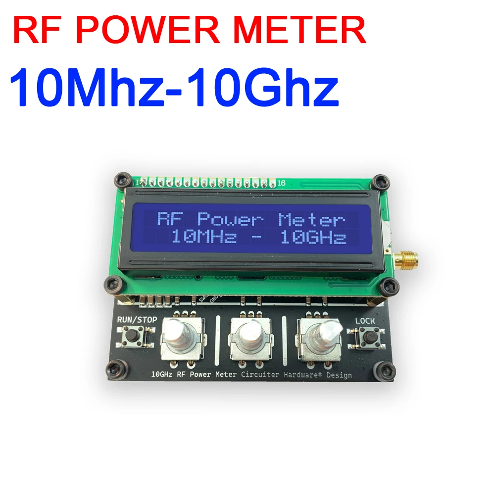

1MHz TO 10GHz RF Power Meter AD8317 Logarithmic Detection Radio Frequency Power Meter Settable Attenuation Value