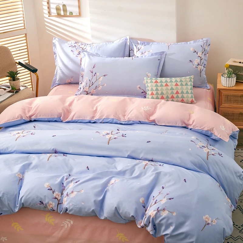 

Bedspread Bed Cover Bedclothes Duvet Cover Quilt Set Bed Linen Luxury Bedding Set Aloe Cotton Bed Sheets and Pillowcases