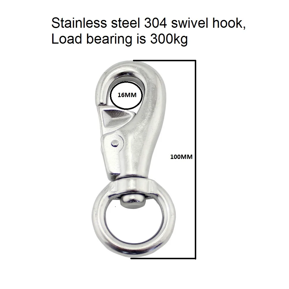 Для дома и улицы Heavy Duty Нержавеющая сталь веревочная петля крюк шарнирного
