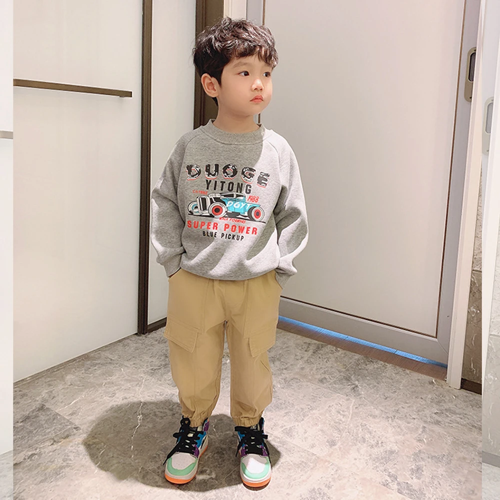 Children'S Clothing Sweater For Fall/Winter 2021 New Korean Boy Baby Plus Fleece Turtleneck | Мать и ребенок