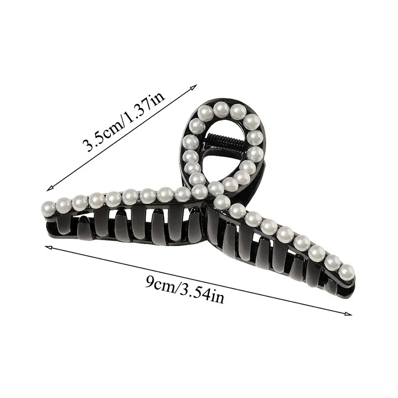 Модные жемчужные Заколки Стразы заколки для волос захват большой маленький