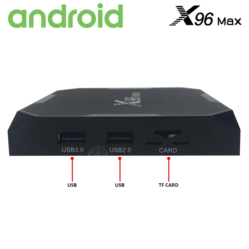 Android BOX X96 Max Android 8,1 Smart tv H265 STB Amlogic S905X2 четырехъядерный DDR4 4 ГБ 32 ГБ 2 Гб 16 Гб 5G 1000M WiFi 4K lcd USB3 BT4