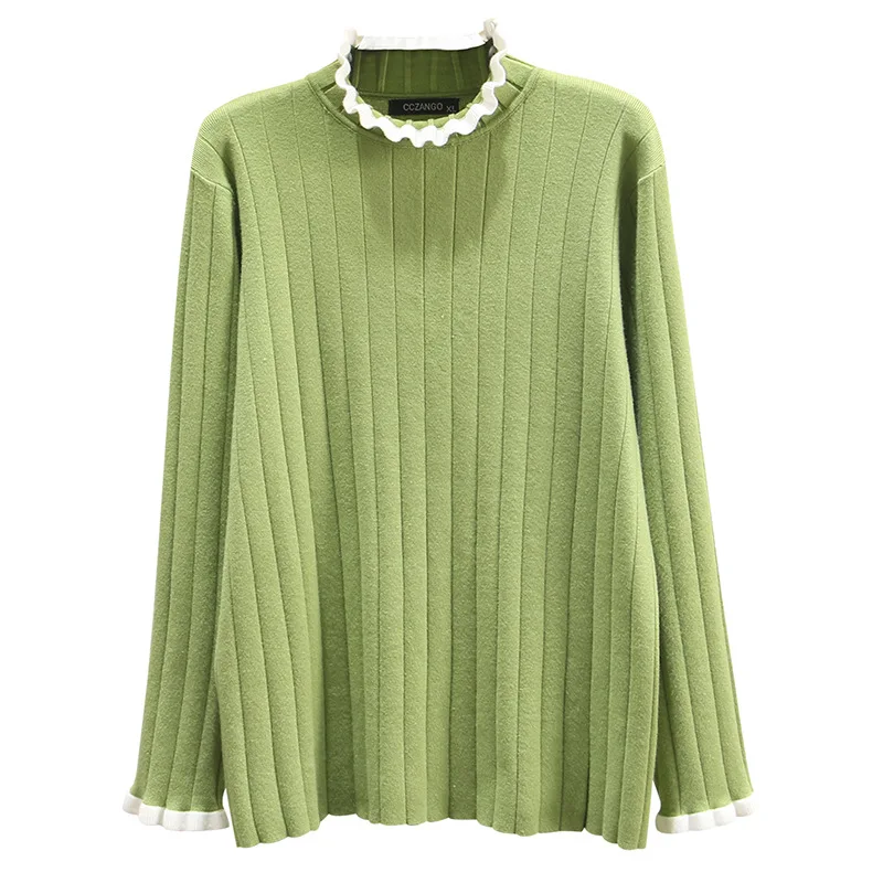 Повседневные незаменимые свитера размера плюс осень 2019 женские модные свободные