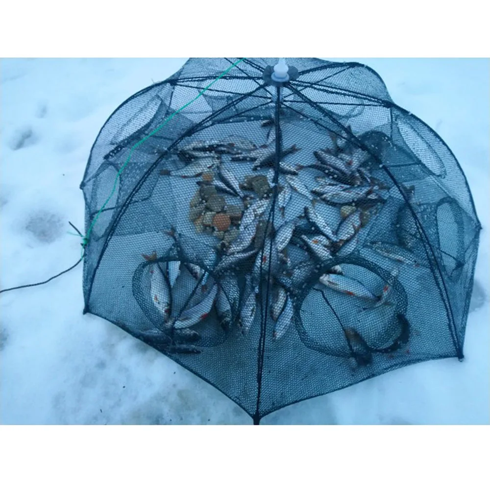 Автоматическая складная рыболовная сеть для защиты креветок клетка сумка рыбы