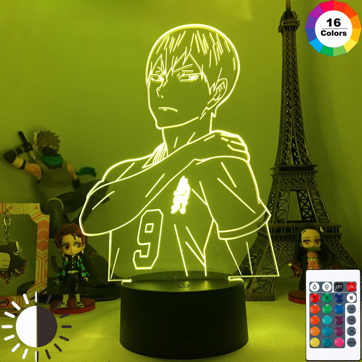 

Anime LED Night Light Haikyuu Tobio Kageyama for Bedroom Decor Nightlight Kids Child Birthday Gift Manga 3d Lamp Kageyama Haikyu