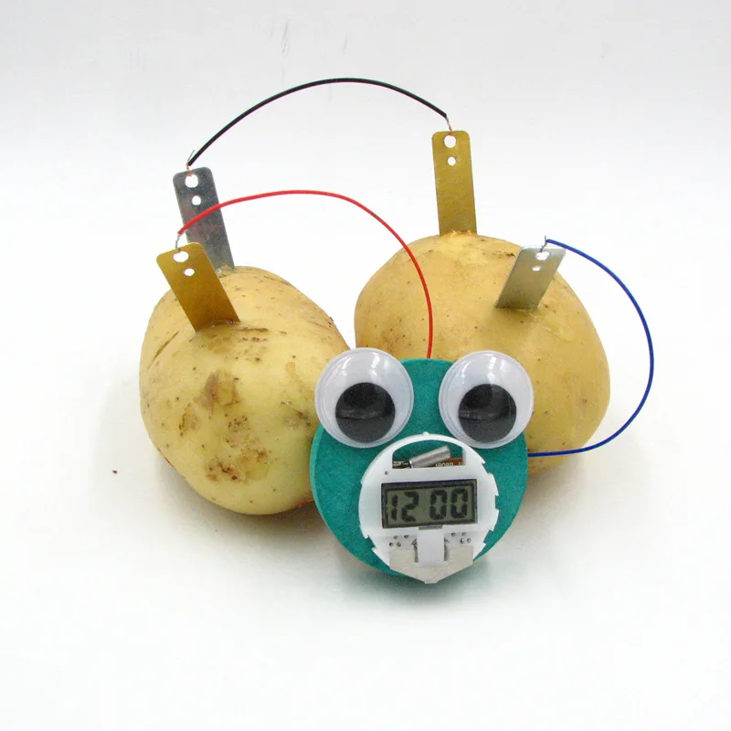 

DIY science small production toys potatoes power generation band smiling doll science exploration toys
