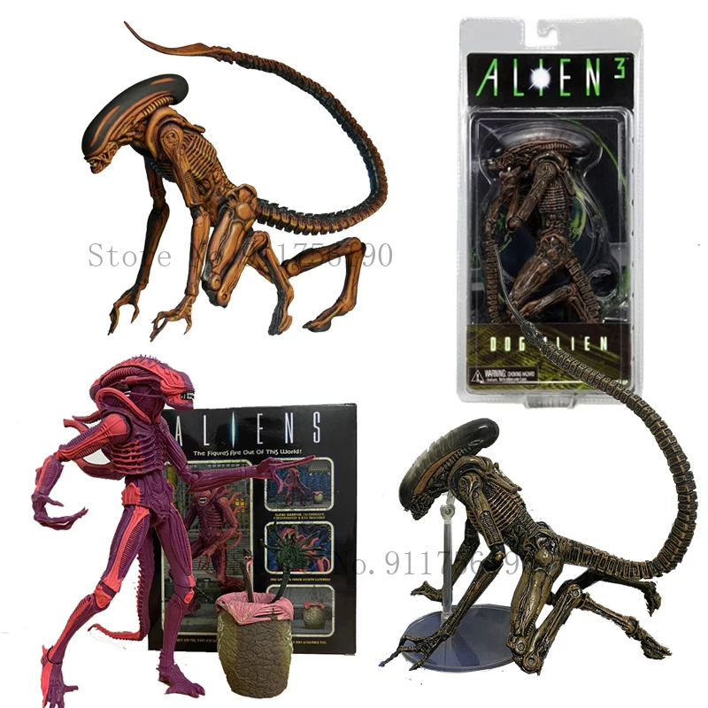 NECA Синий Красный пришельцы ксеноморф собака фигурка &quotчужой&quot Figma каштан и лицо