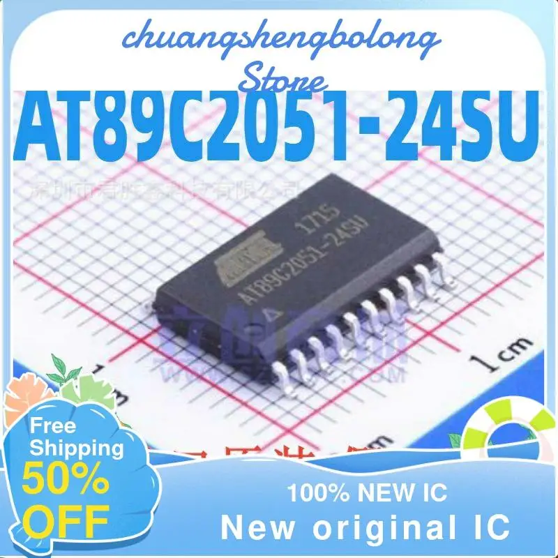 

10-200PCS AT89C2051 AT89C2051-24SU New original IC