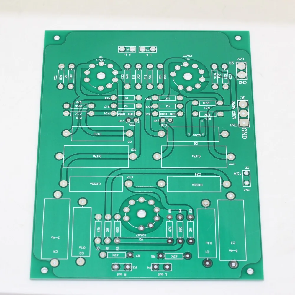 

LS22 Tube Preamplifier PCB 12AX7x3 Empty Board