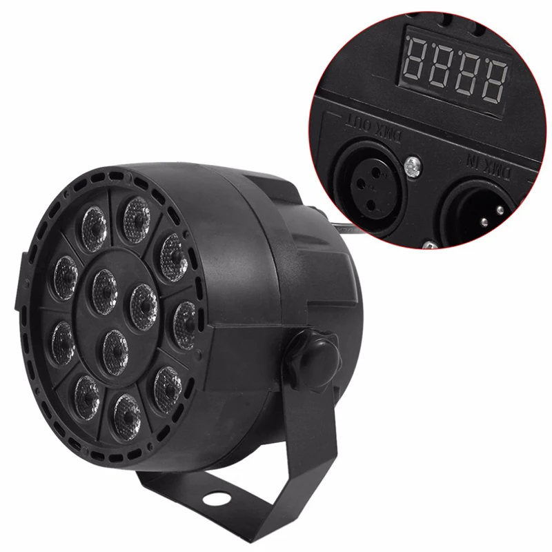 Плоский светодиодный дискотечный светильник Par DMX512 сценическое мини освещение