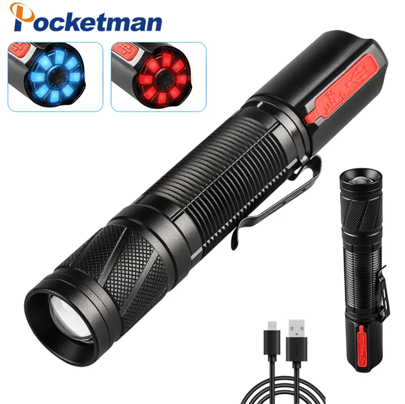 

30000LM Super Bright LED Flashlight XHP50 LED Torch Zoom Torch 5 lighting modes Multi-function Lamp Waterproof Camping Light