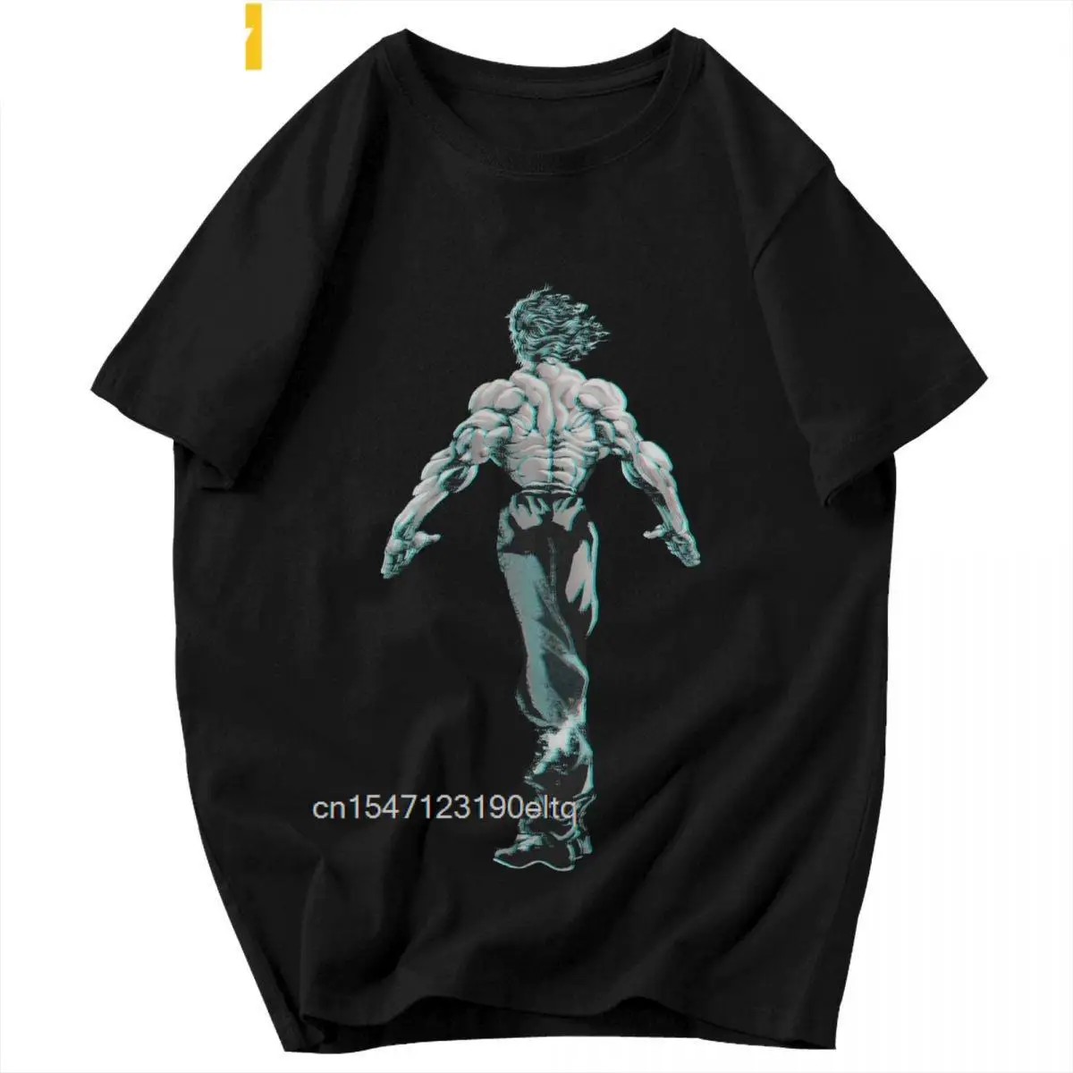 

Yujiro Hanma T Shirt Big Size Cotton Crewneck Short Sleeve Custom Shirt Men