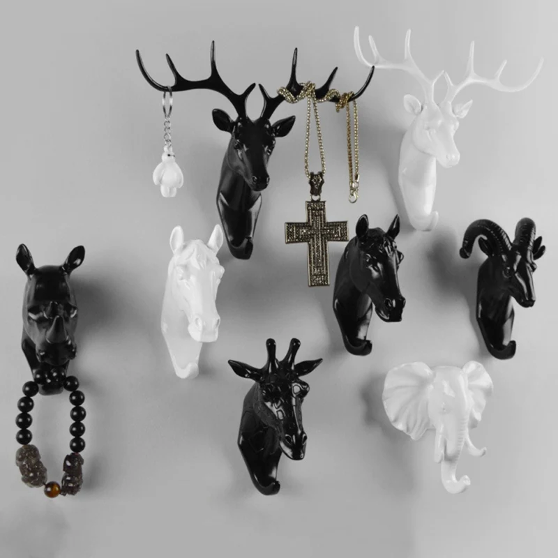 

1pcs Hanger Keys Creative American Hanging Hook Holder Wall Home Strong Seamless Sticking Hook 2020