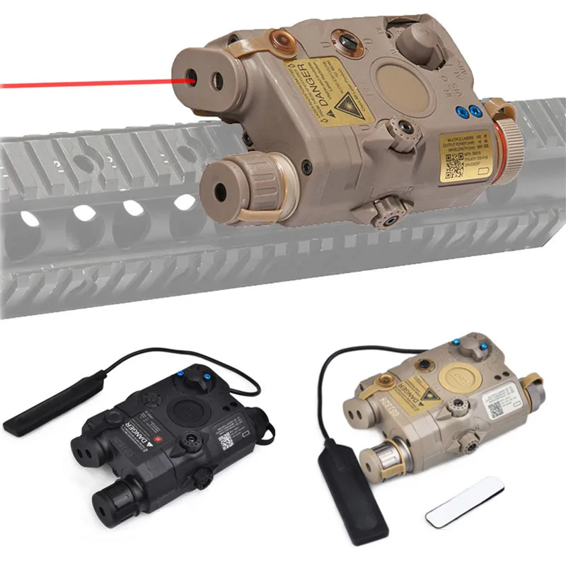

Красно-зеленый комбинированный лазерный прицел Airsoft LA5C PEQ15 UHP, тактический индикатор An/PEQ 15 для охотничьего оружия EX676