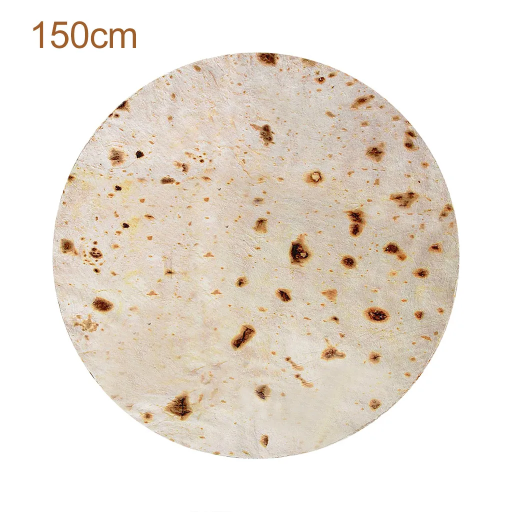 Натуральное домашнее одеяло Burito Tortilla комфортное для еды превосходное круглое
