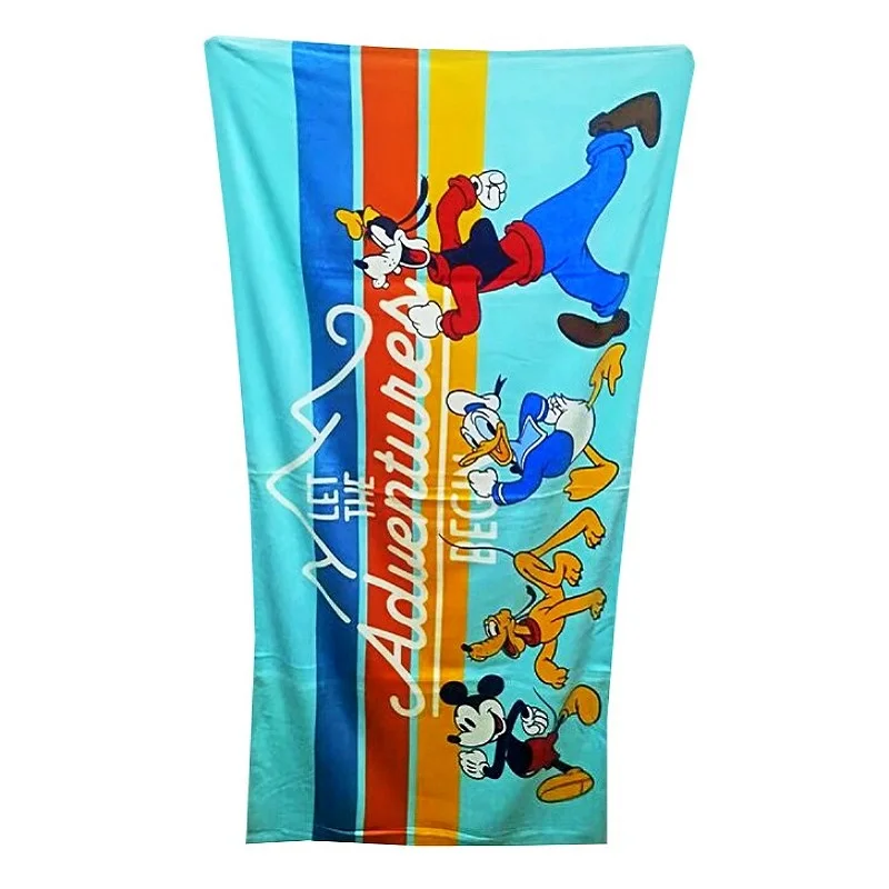 Милое розовое банное полотенце с Минни Маус disney, хлопок, для девушек, женщин, летнее пляжное полотенце, полотенце для бассейна 70x140 см