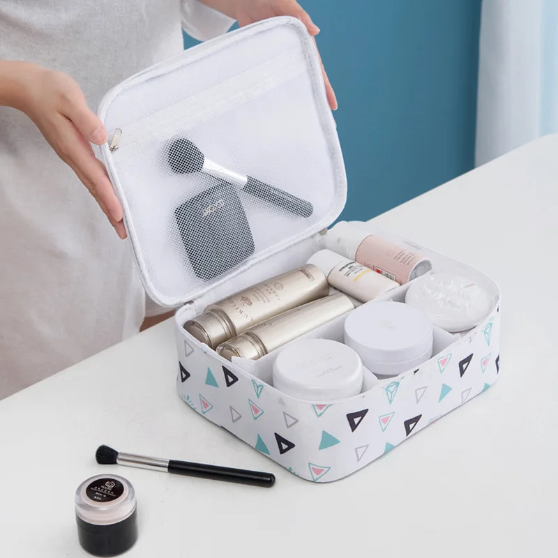 Цветочная косметичка Женский дорожный органайзер косметички для девочек