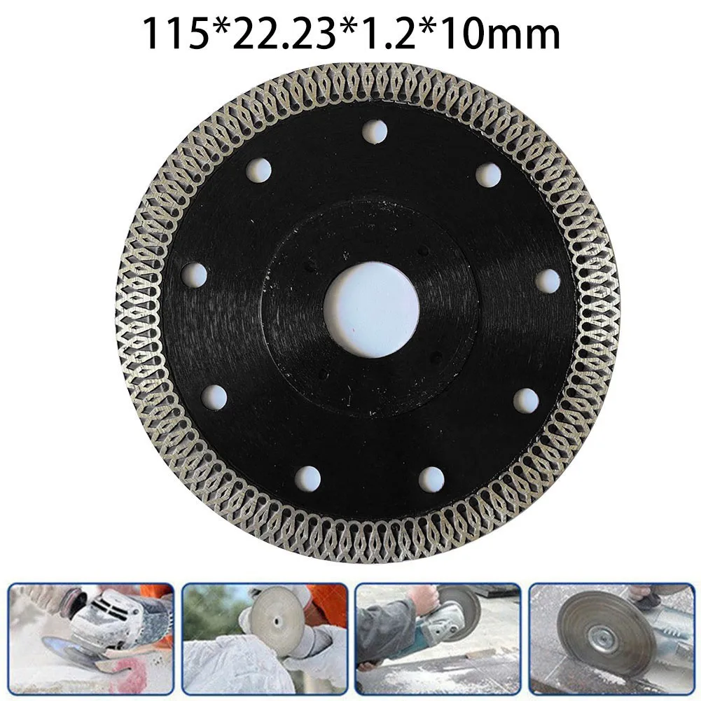 

1pc Saw Blade 10mm THIN Edge 4/4.5/5 Inch Ultra-thin Diamond Saws Blade Hot Pressed Sintered Mesh Turbo Cutting Disc