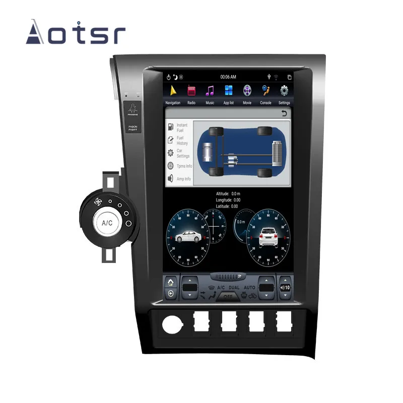 Android 9,0 4 Гб ОЗУ 64 Гб ПЗУ px6 автомобильный dvd-плеер gps навигация для Toyota Tundra Sequoia 2007-2011 головное устройство стерео радио автомобиль