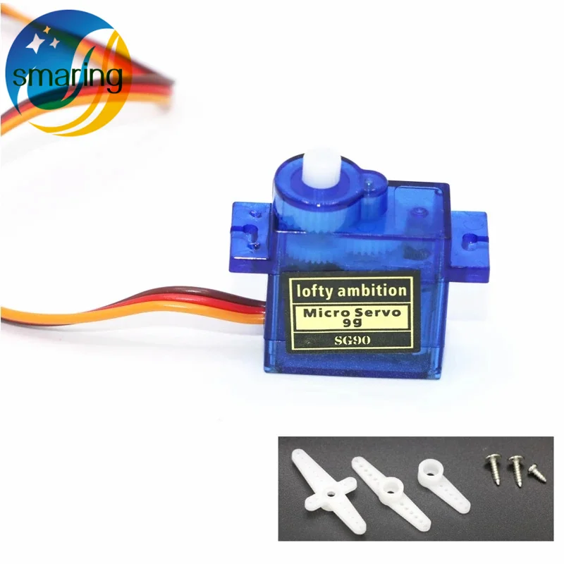 Smarian Официальный 9G SG90 Серводвигатель + Ультразвуковой Модуль HC-SR04 FPV выделенный