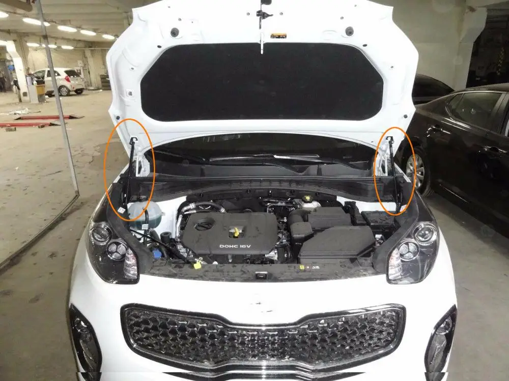 Углеродное волокно авто для KIA SPORTAGE KX5 QL 2016 2020 передняя крышка капота