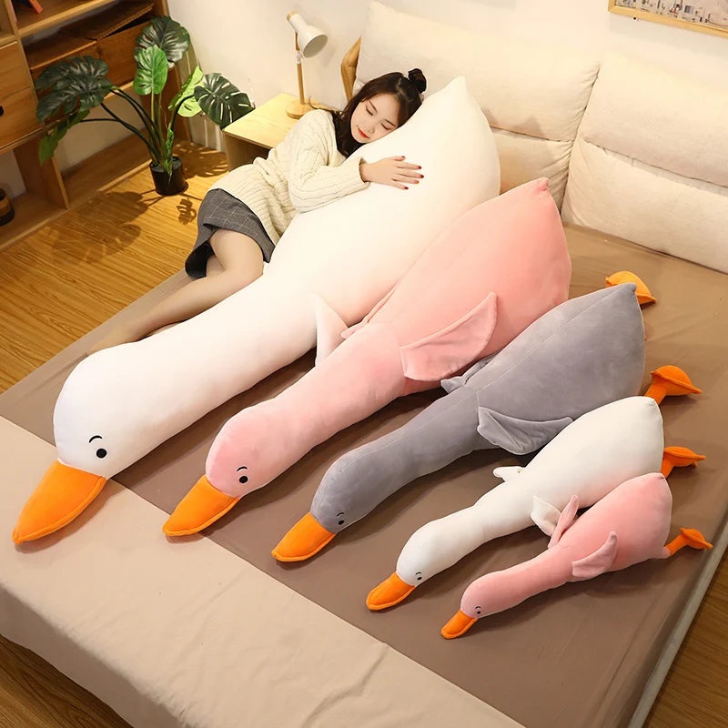 Игрушка плюшевая Kawaii большой белый гусь мягкие плюшевые животные мягкая Милая
