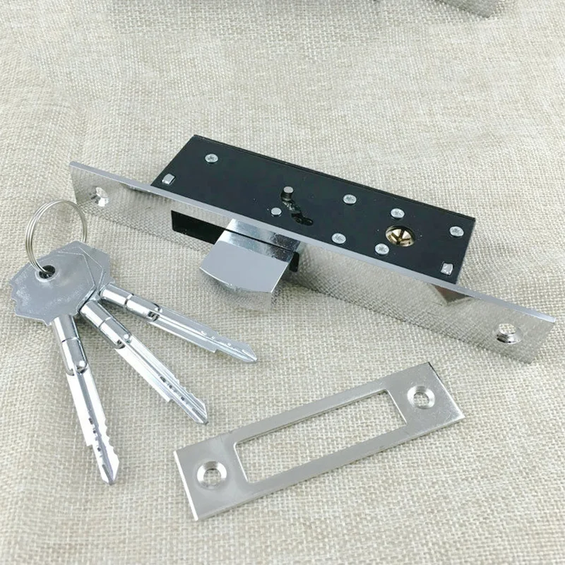 Алюминиевая раздвижная дверь крюк замок невидимый деревянная фоторамка