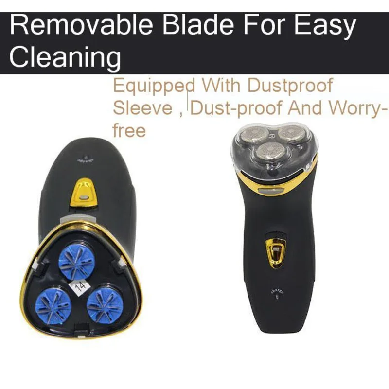 

Rechargeable Electric Shaver 3D Triple Floating Blade Heads Shaving Razors Face Care Men Beard Trimmer Machine Electric Shavers