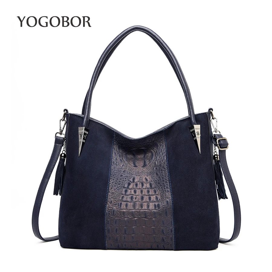 Женская сумка роскошная Высококачественная классическая с крокодиловым узором