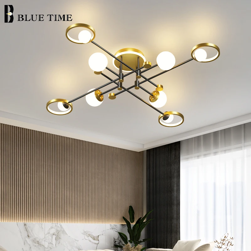 

6/8arms Led Ceiling Light Modern Creativity Home Ceiling Lamp 110v 220v For Living Room Bedroom Dining Room Led Light Fixtire