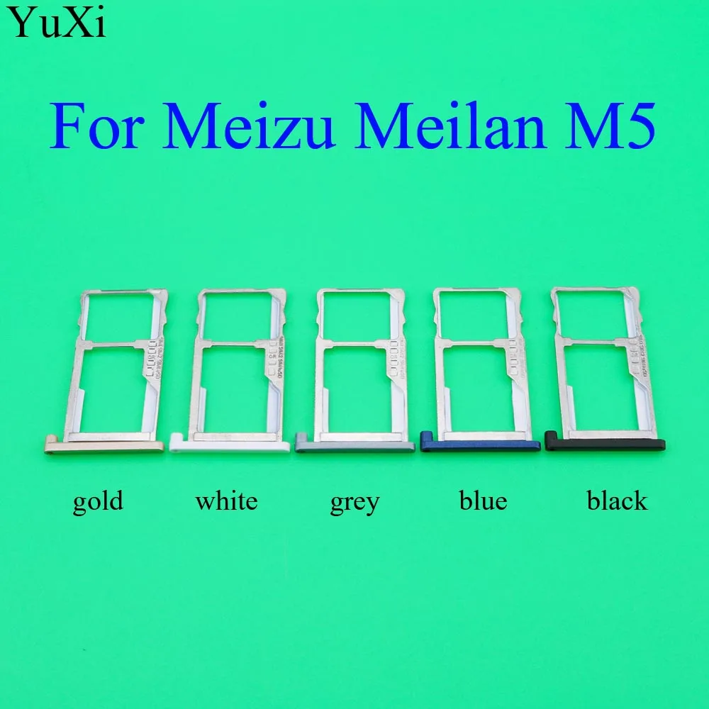 YuXi для Meizu M6 M5/m5 держатель лотка для sim-карты Micro SD слот заменитель адаптера