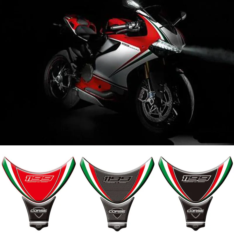 Мотоцикл 3D топливный бак Pad защитные наклейки для Ducati Panigale 1199 2012 2015