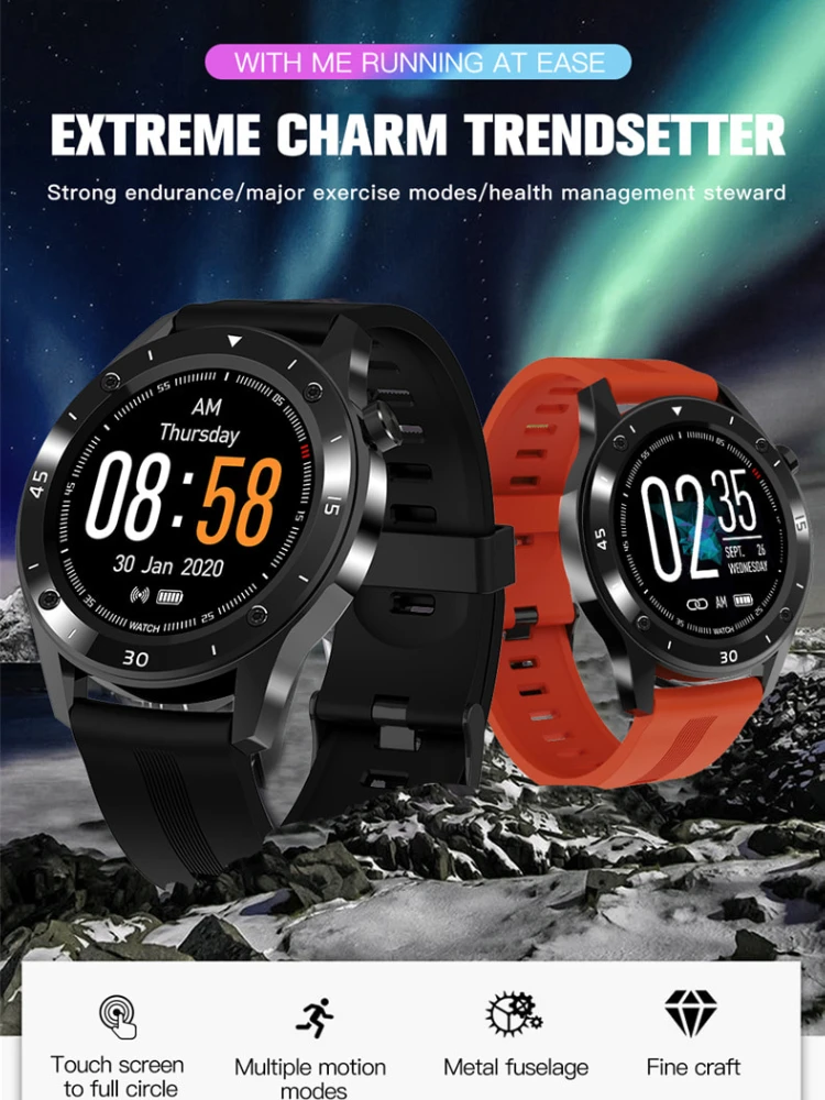 

Sports Smart Watch Men 1.54 Inch Full-touch blood pressure heart rate fitness Tracker Women GPS F22 Smartwatch for Android Ios