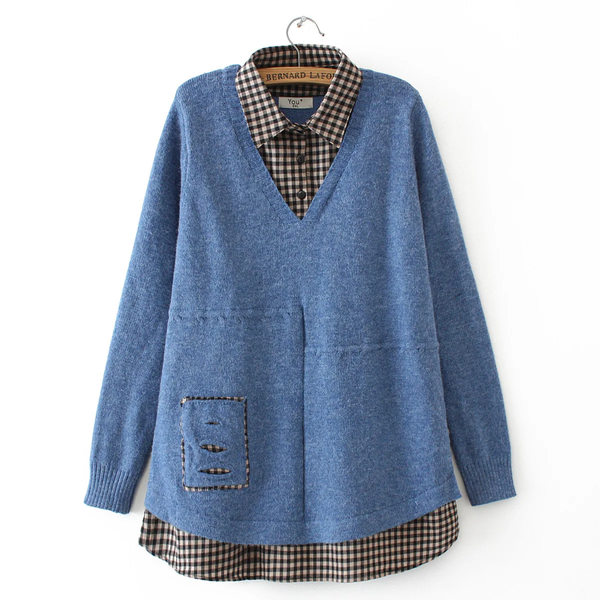 Повседневные женские свитера размера плюс Осень-зима 2019 Модные свободные