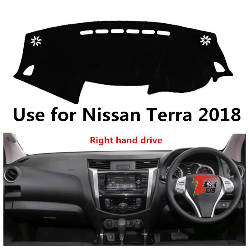 Taijs чехол на приборную панель правого руля автомобиля для Nissan Terra 2018 Дакрон модный