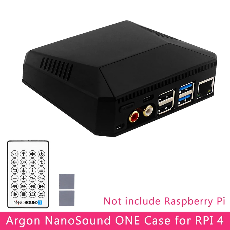 Argon NanoSound สำหรับ Raspberry Pi 4รุ่น B พร้อม Built-In Hi-Fi DAC Passive Cooling อลูมิเนียมสำหรับ raspberry Pi 4