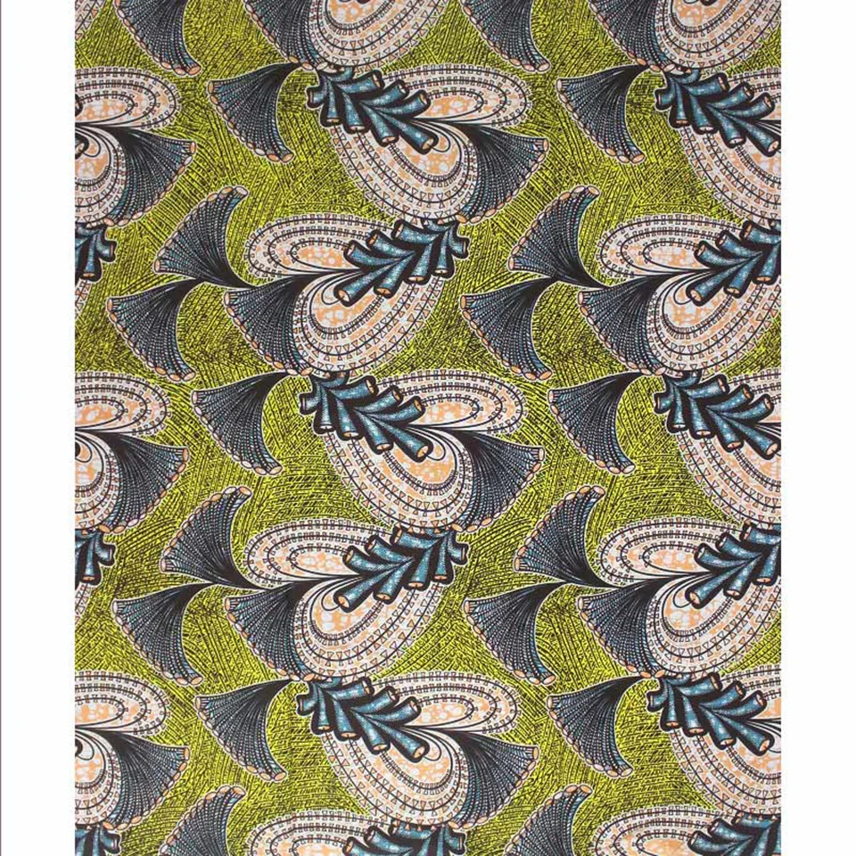 

Latest African Wax Print Ankara Fabrics 100% Cotton Batiki Wax Prints Kitenge/Pagnes/Kikwembe YBGSW-176
