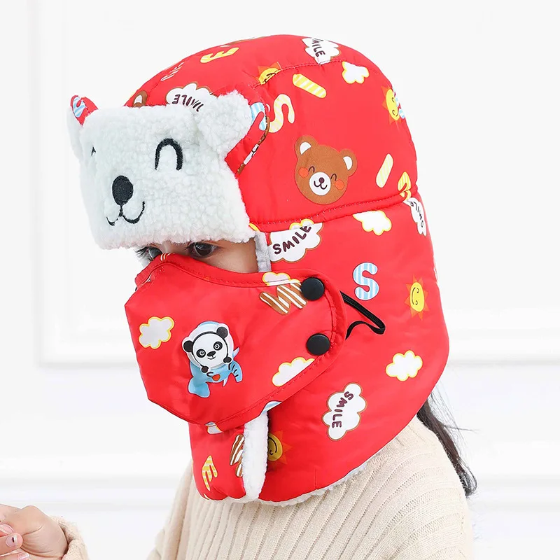 Шапка бомбер для мальчиков и девочек хлопок цвет в ассортименте 1 шт|Шапки