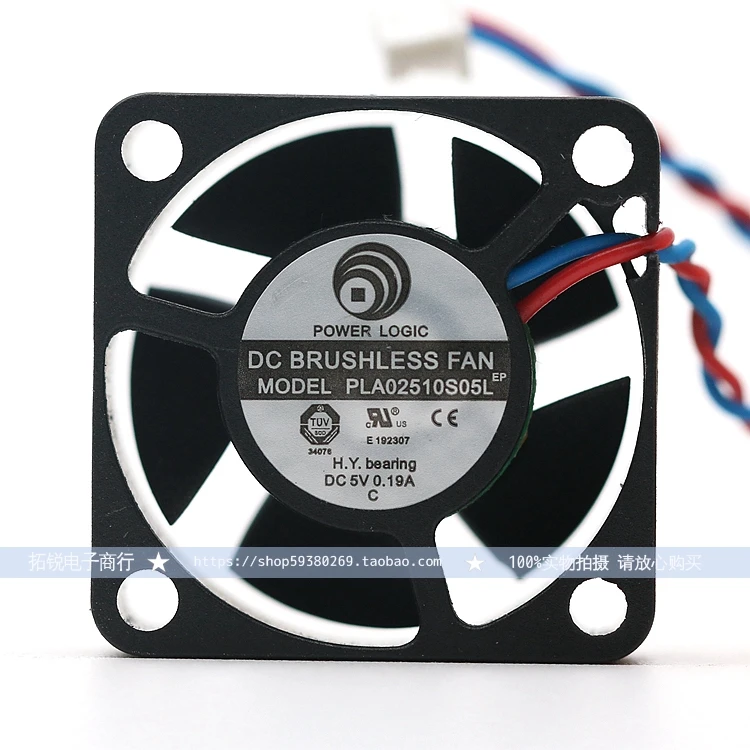 

Original Taiwan TOP POWER PLA02510S05L 0.19A 5V 2.5cm Fan 2510 Mini Fan