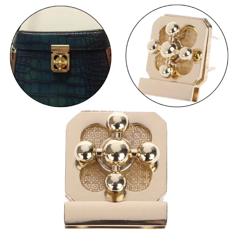 

Metal Clasp Turn Lock Twist Locks For DIY Handbag Craft Bag Purse Hardware Parts U50C