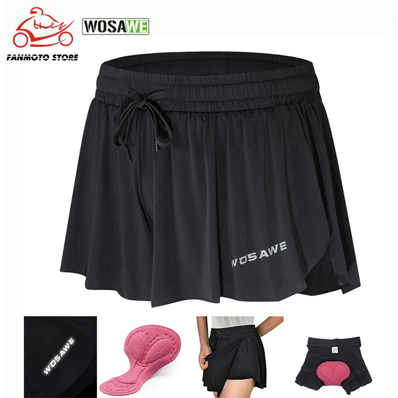 WOSAWE женские велосипедные шорты для езды на мотоцикле защита от ударов гелевая