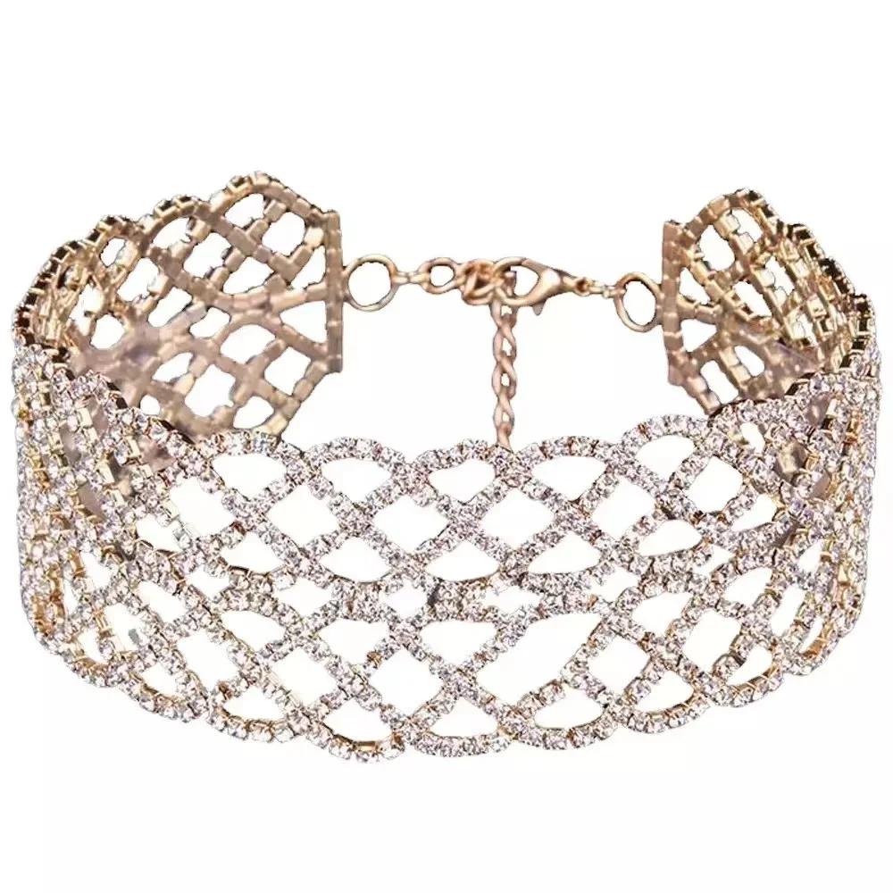 Роскошное ожерелье со сверкающими бриллиантами в стиле ретро - купить по