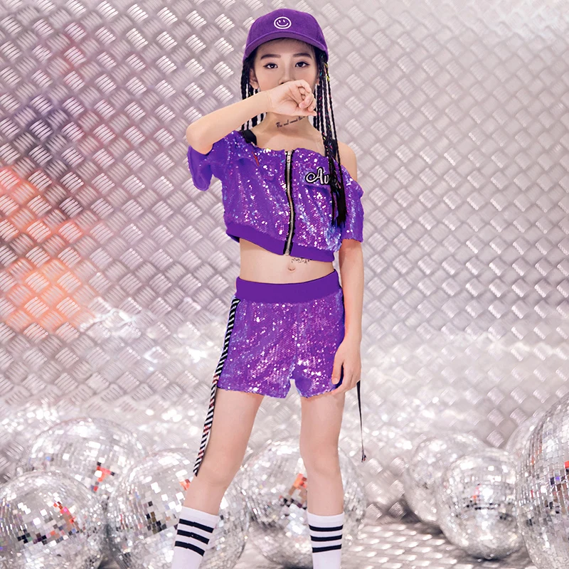 Детские джазовые танцевальные костюмы для девочек современная одежда