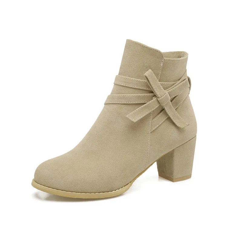 Женские ботинки с бантом ботильоны на молнии сбоку больших размеров 9 10 11-13 | Обувь