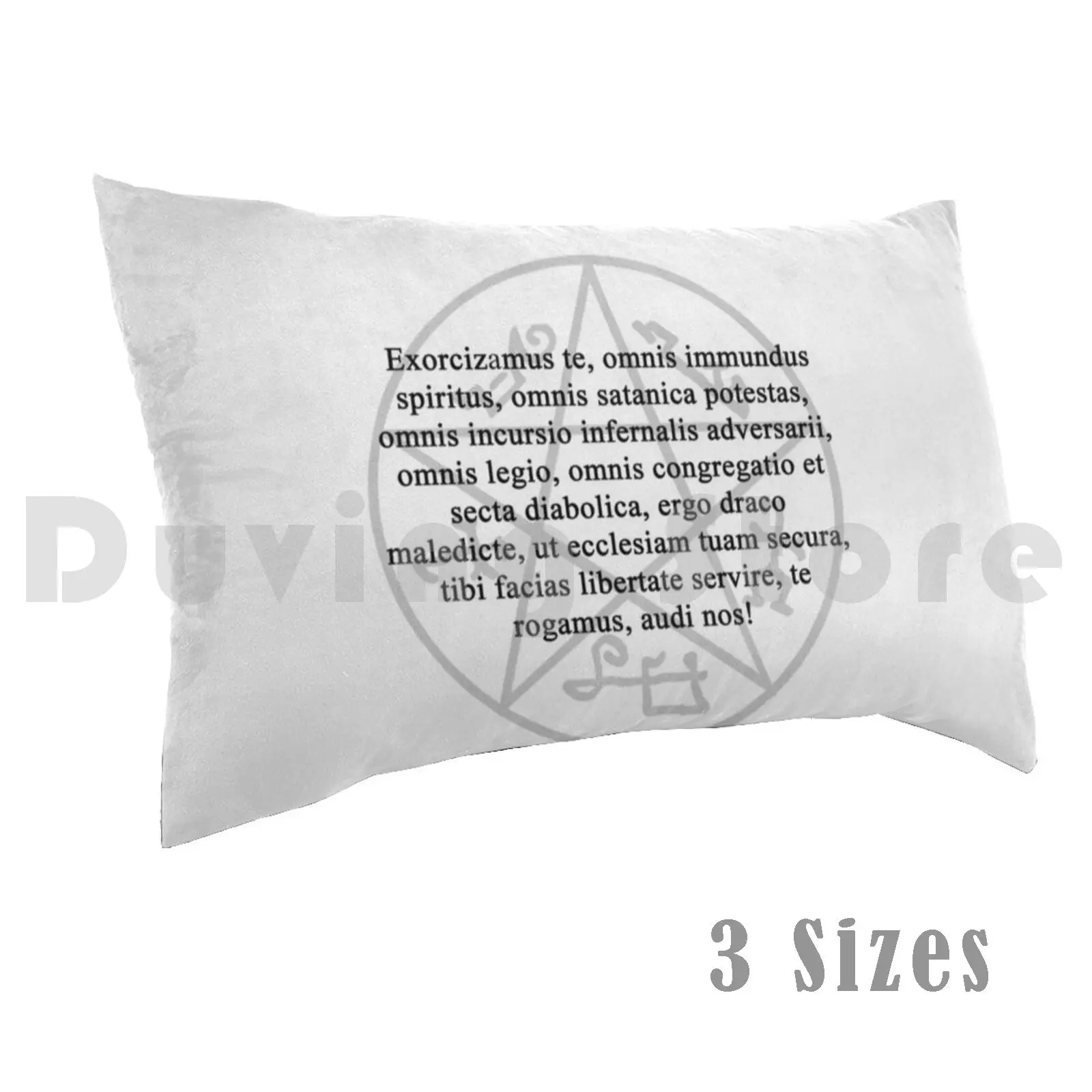 

Exorcism Prayer Pillow Case 20x30 inch Spn Exorcism Supernatural Demon Demontrap